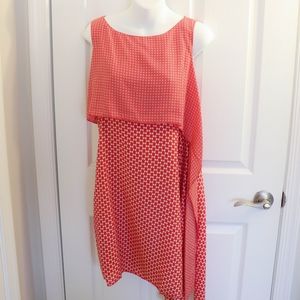 Real Silk Leon Max Red patterned Spring dress
